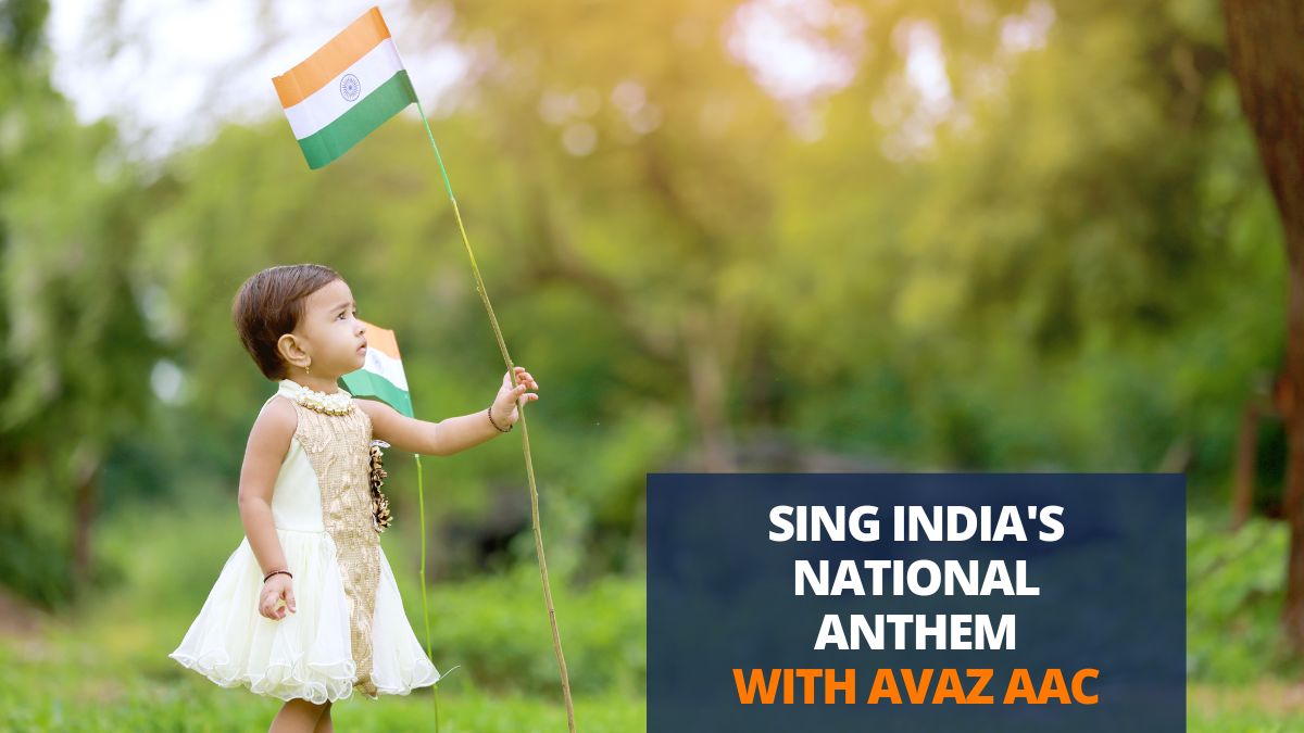 child holding india flag